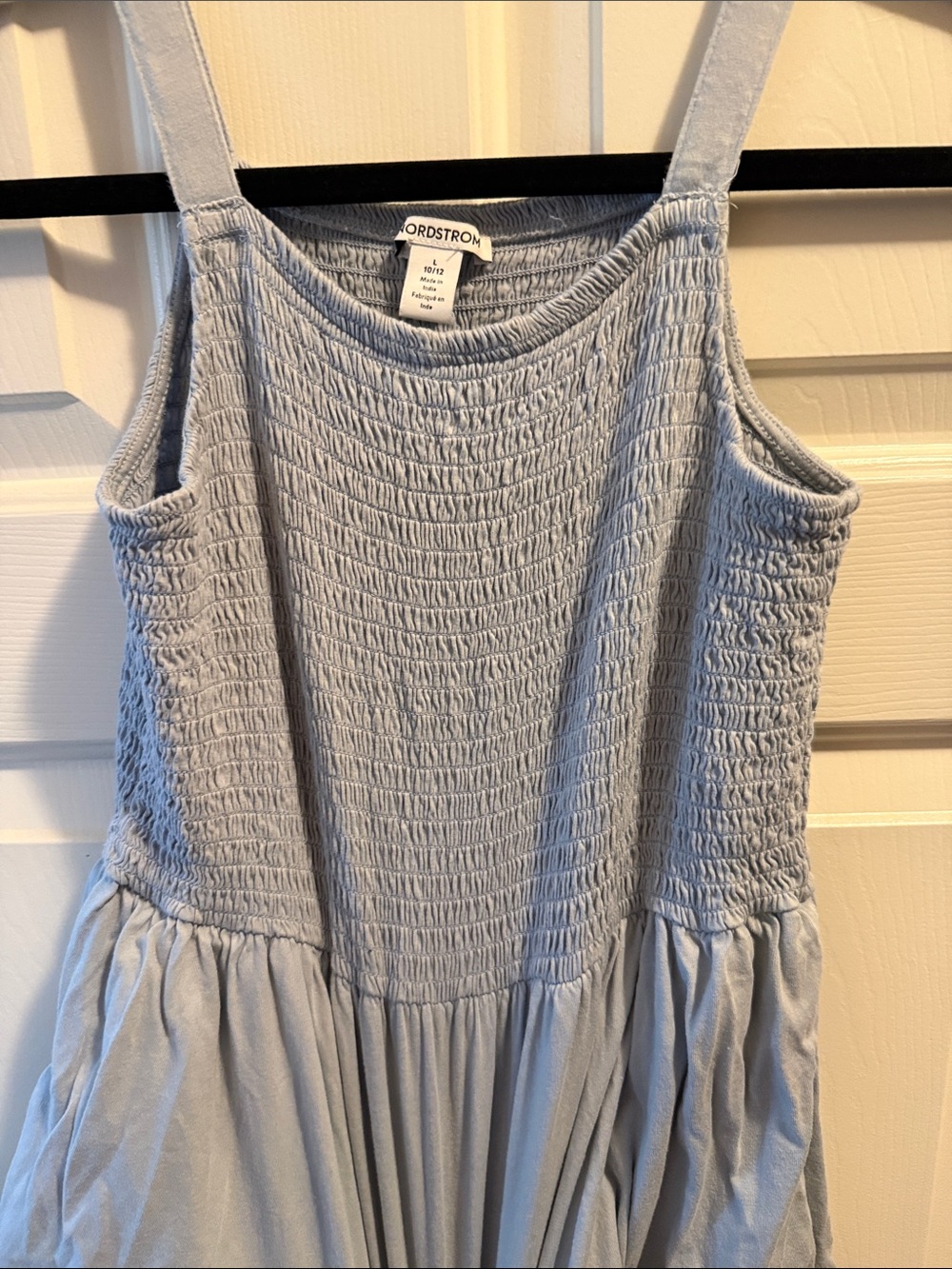 Nordstrom Light Blue Smocked Tank Sundress